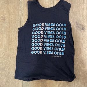 Spiritual gangster good vibes only kids top